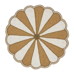 Saro Lifestyle Elegant Beaded Pinwheel Placemat (Set Of 4) -Saro Lifestyle GUEST be269c7c 9a5b 485d a779 bf8dfd291445