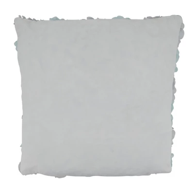 Saro Lifestyle Rose Wedding Cake Throw Pillow With Poly Filling, Mint, 17" X 17" 3 Saro Lifestyle Rose Wedding Cake Throw Pillow With Poly Filling, Mint, 17" X 17"