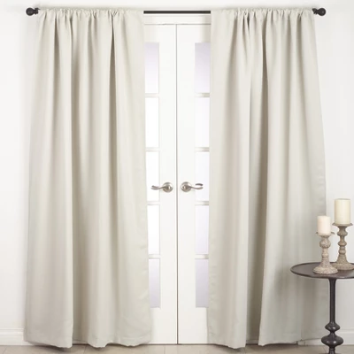 Saro Lifestyle Solid Rod Pocket Blackout Window Curtain Single Panel 6 Saro Lifestyle Solid Rod Pocket Blackout Window Curtain Single Panel - Image 4
