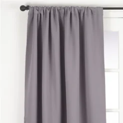 Saro Lifestyle Solid Rod Pocket Blackout Window Curtain Single Panel