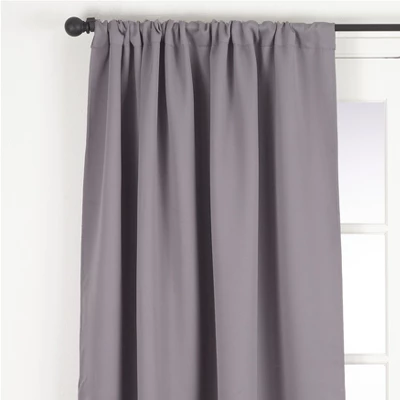 Saro Lifestyle Solid Rod Pocket Blackout Window Curtain Single Panel 3 Saro Lifestyle Solid Rod Pocket Blackout Window Curtain Single Panel