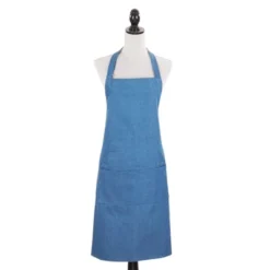 Saro Lifestyle Cotton Denim Apron 7 Saro Lifestyle Cotton Denim Apron -Saro Lifestyle GUEST c495f076 0c64 4751 9d09 6da3647648e9