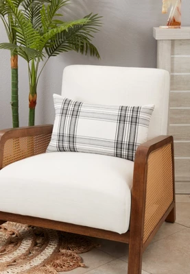 Saro Lifestyle Timeless Plaid Throw Pillow Cover 4 Saro Lifestyle Timeless Plaid Throw Pillow Cover - Image 2