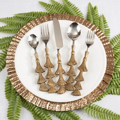 Saro Lifestyle Merry Tree Holiday Flatware 3 Saro Lifestyle Merry Tree Holiday Flatware