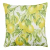 Saro Lifestyle Printed Lemon Pillow - Down Filled, 18" Square, Multi -Saro Lifestyle GUEST cc0c5663 e221 4a80 9b3a ed10e354aeef