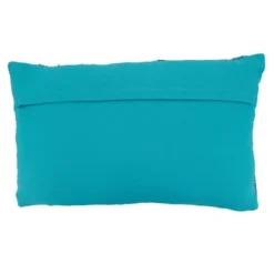 Saro Lifestyle Striped Chindi Decorative Pillow Cover