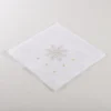 Saro Lifestyle Hemstitched Holiday Napkin, 20" Square, White (Set Of 4) -Saro Lifestyle GUEST ceb15b2c fcc7 4dea 8ad5 981da4e0479f