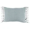 Saro Lifestyle Tassel Decorative Pillow Cover, Chambray, 16"x23" -Saro Lifestyle GUEST cfcaaa4f df56 4e71 b462 ede9485cd04f