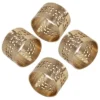 Saro Lifestyle Hole Punched Napkin Ring Holders (Set Of 4) -Saro Lifestyle GUEST d11d1813 7260 4462 ad6a 95176bd2473e