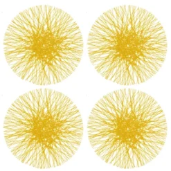 Saro Lifestyle Straw Placemat, 15" Round (Set Of 4) -Saro Lifestyle GUEST d1b83abe e81b 49a5 a6fb 2be331ee3a29