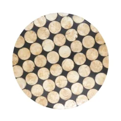 Saro Lifestyle Capiz Disc Placemat (Set Of 4) -Saro Lifestyle GUEST d2104b75 3dfa 4eac ae3c d8b2344ab37f