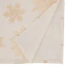Saro Lifestyle Snowflake Design Foil Print Table Runner -Saro Lifestyle GUEST d3922d68 ba5d 424f a695 725e6ad1e506