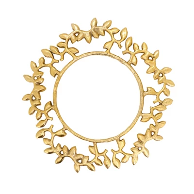 Saro Lifestyle Leaf Border Charger (Set Of 4) 7 Saro Lifestyle Leaf Border Charger (Set Of 4) - Image 5