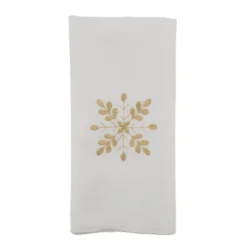Saro Lifestyle Table Napkins With Snowflake Design (Set Of 4) -Saro Lifestyle GUEST d6296040 7046 495d b4ad f277e82127a0