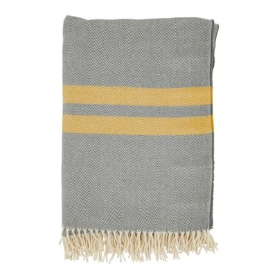 Saro Lifestyle Trendy Stripe And Herringbone Fringed Throw 6 Saro Lifestyle Trendy Stripe And Herringbone Fringed Throw - Image 4