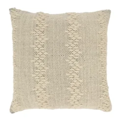 Saro Lifestyle Outdoor Dreamscape Down Filled Throw Pillow, Beige, 20"x20" 7 Saro Lifestyle Outdoor Dreamscape Down Filled Throw Pillow, Beige, 20"x20" -Saro Lifestyle GUEST d82a70aa 62e1 46f7 a32e 61cd2310bad7 1