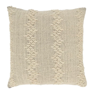 Saro Lifestyle Outdoor Dreamscape Down Filled Throw Pillow, Beige, 20"x20" 5 Saro Lifestyle Outdoor Dreamscape Down Filled Throw Pillow, Beige, 20"x20" - Image 3