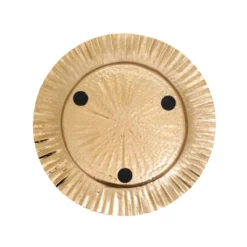 Saro Lifestyle Ribbed Border Charger (Set Of 4)