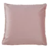 18"x18" Faux Fur Square Pillow Cover Pink - Saro Lifestyle