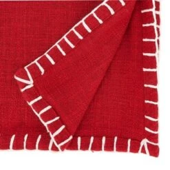Saro Lifestyle Woven Warmth Chunky Whip Stitch Table Runner