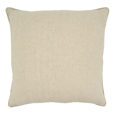 Saro Lifestyle Embroidered Succulents Decorative Pillow Cover, Multi, 18" 3 Saro Lifestyle Embroidered Succulents Decorative Pillow Cover, Multi, 18"