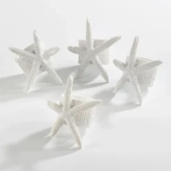 Saro Lifestyle Neptune Collection Starfish Napkin Ring (Set Of 4) -Saro Lifestyle GUEST df26ae20 a595 4860 850c 226d90a5e2c5