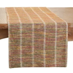 Saro Lifestyle Table Runner With Multicolor Striped Design, Multicolored, 16" X 72" 7 Saro Lifestyle Table Runner With Multicolor Striped Design, Multicolored, 16" X 72" -Saro Lifestyle GUEST e05e75e8 55cc 4daf 9ca1 c14b4d10ae03