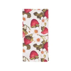 Saro Lifestyle Breezy Juicy Strawberry Napkin (Set Of 4), 20"x20", Multicolored -Saro Lifestyle GUEST e0675380 8458 4d3e 8d8c 1de2b3811ca1