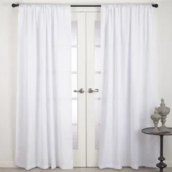 Saro Lifestyle Nali Collection Rod Pocket Semi Sheer Window Curtain Single Panel -Saro Lifestyle GUEST e0b5c982 e6e7 48a6 bc5c 32ed8bb2fdc3
