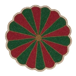 Saro Lifestyle Elegant Beaded Pinwheel Placemat (Set Of 4) -Saro Lifestyle GUEST e38e8437 c200 4563 a838 f62421be563d