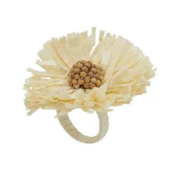 Saro Lifestyle Raffia Charm Napkin Ring (Set Of 4) -Saro Lifestyle GUEST e496db61 dfac 42a9 94bf ae0c7a52d2fc