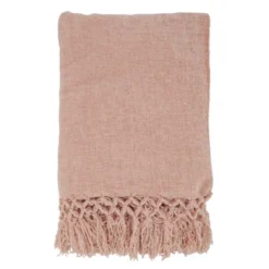 Saro Lifestyle Chenille Throw Blanket With Knotted Design -Saro Lifestyle GUEST e59820e1 cceb 4ffd addc f33154c9dcc9