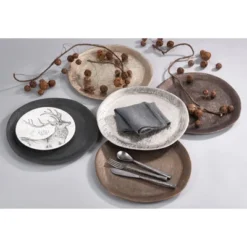 Saro Lifestyle Brushed Aluminum Charger (Set Of 4) -Saro Lifestyle GUEST e8230920 99c6 4754 9b7f 1ad0fa8dc1bb