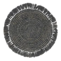 Saro Lifestyle Round Raffia Placemats (Set Of 4) -Saro Lifestyle GUEST e82ced17 6dd6 48ed a330 1ea77a98c0e5