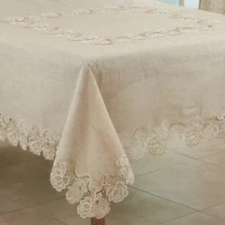 Saro Lifestyle Elegant Tablecloth With Lace Rose Border 15 Saro Lifestyle Elegant Tablecloth With Lace Rose Border -Saro Lifestyle GUEST eb4dcca0 ed10 4934 8e82 1caa0edd9dea