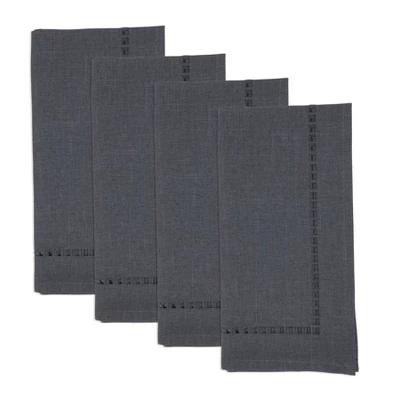 Saro Lifestyle Laser-Cut Hemstitch Napkin (Set Of 4) 4 Saro Lifestyle Laser-Cut Hemstitch Napkin (Set Of 4) - Image 2