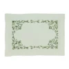 Saro Lifestyle Scroll Table Mats With Floral Embroidery(Set Of 4), Green -Saro Lifestyle GUEST ecd1ed17 e350 4851 b987 3c8ca46ad40e
