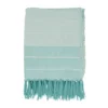 50"x60" Fringed Corded Striped Throw Blanket Aqua Blue - Saro Lifestyle: Cotton Weave, Machine Washable, Cozy For All Ages 2 50"x60" Fringed Corded Striped Throw Blanket Aqua Blue - Saro Lifestyle: Cotton Weave, Machine Washable, Cozy For All Ages -Saro Lifestyle GUEST f1e9f6a9 3d00 4c64 b696 0fee8bcc2364