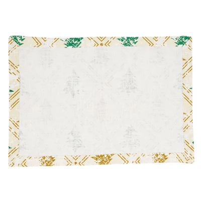 Saro Lifestyle Holiday Placemats With Christmas Trees Design (Set Of 4) 3 Saro Lifestyle Holiday Placemats With Christmas Trees Design (Set Of 4)