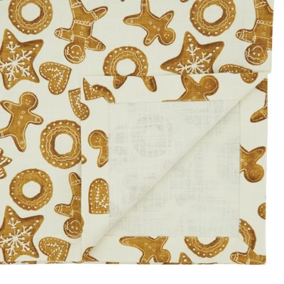 Saro Lifestyle Gingerbread Design Table Runner, Brown, 14" X 72" 3 Saro Lifestyle Gingerbread Design Table Runner, Brown, 14" X 72"