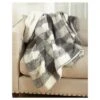 50"x60" Faux Mohair Design Sherpa Throw Blanket Gray - Saro Lifestyle -Saro Lifestyle GUEST f5bbc0cf 1b18 4d01 8810 a8fd8cdf114f