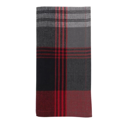 Saro Lifestyle Cotton Plaid Napkin, 20" Square, Red (Set Of 4) 8 Saro Lifestyle Cotton Plaid Napkin, 20" Square, Red (Set Of 4) - Image 6