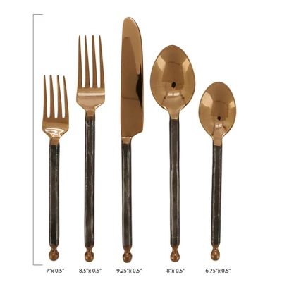 Saro Lifestyle Flatware With Stainless Steel Design 3 Saro Lifestyle Flatware With Stainless Steel Design