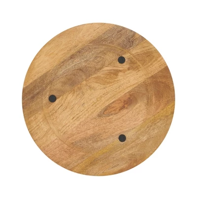 Saro Lifestyle Enamel-Framed Wooden Charger Plate (Set Of 4), 13"x13", Off-White 3 Saro Lifestyle Enamel-Framed Wooden Charger Plate (Set Of 4), 13"x13", Off-White