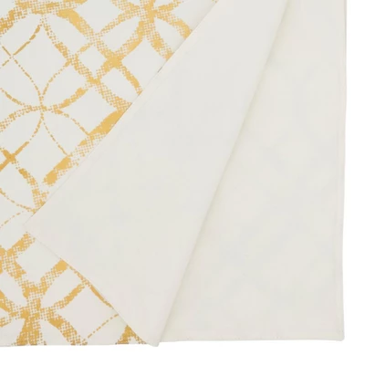 Saro Lifestyle Glamorous Metallic Foil Print Table Runner 3 Saro Lifestyle Glamorous Metallic Foil Print Table Runner