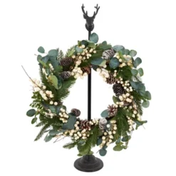 Saro Lifestyle Eucalyptus And Pinecone Spring Wreath -Saro Lifestyle GUEST f9c5f087 c4ee 401b 9387 4f8d72dae359