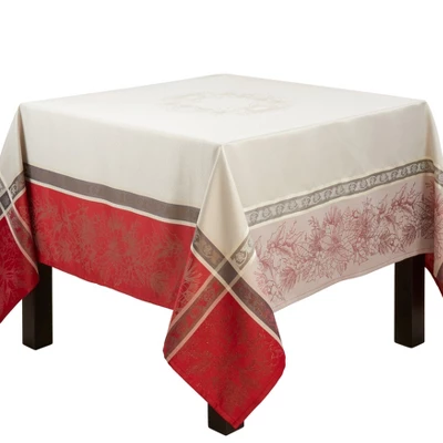 Saro Lifestyle Tablecloth With Jacquard Christmas Design 4 Saro Lifestyle Tablecloth With Jacquard Christmas Design - Image 2