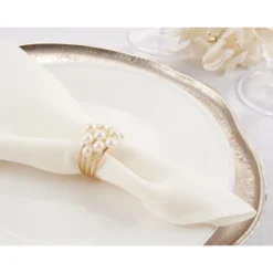 Saro Lifestyle Saro Lifestyle Pearl Design Table Napkin Rings (Set Of 4), Gold, 8 Saro Lifestyle Saro Lifestyle Pearl Design Table Napkin Rings (Set Of 4), Gold, -Saro Lifestyle GUEST fc8f4134 ec72 4e12 9a4d ca8a1c9dbbd1